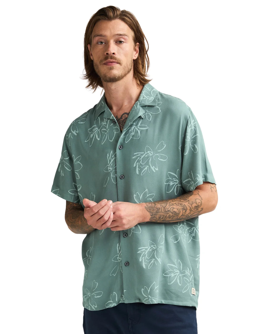 Camisa Petrol Industries Orion Verde | Bicos de Fío