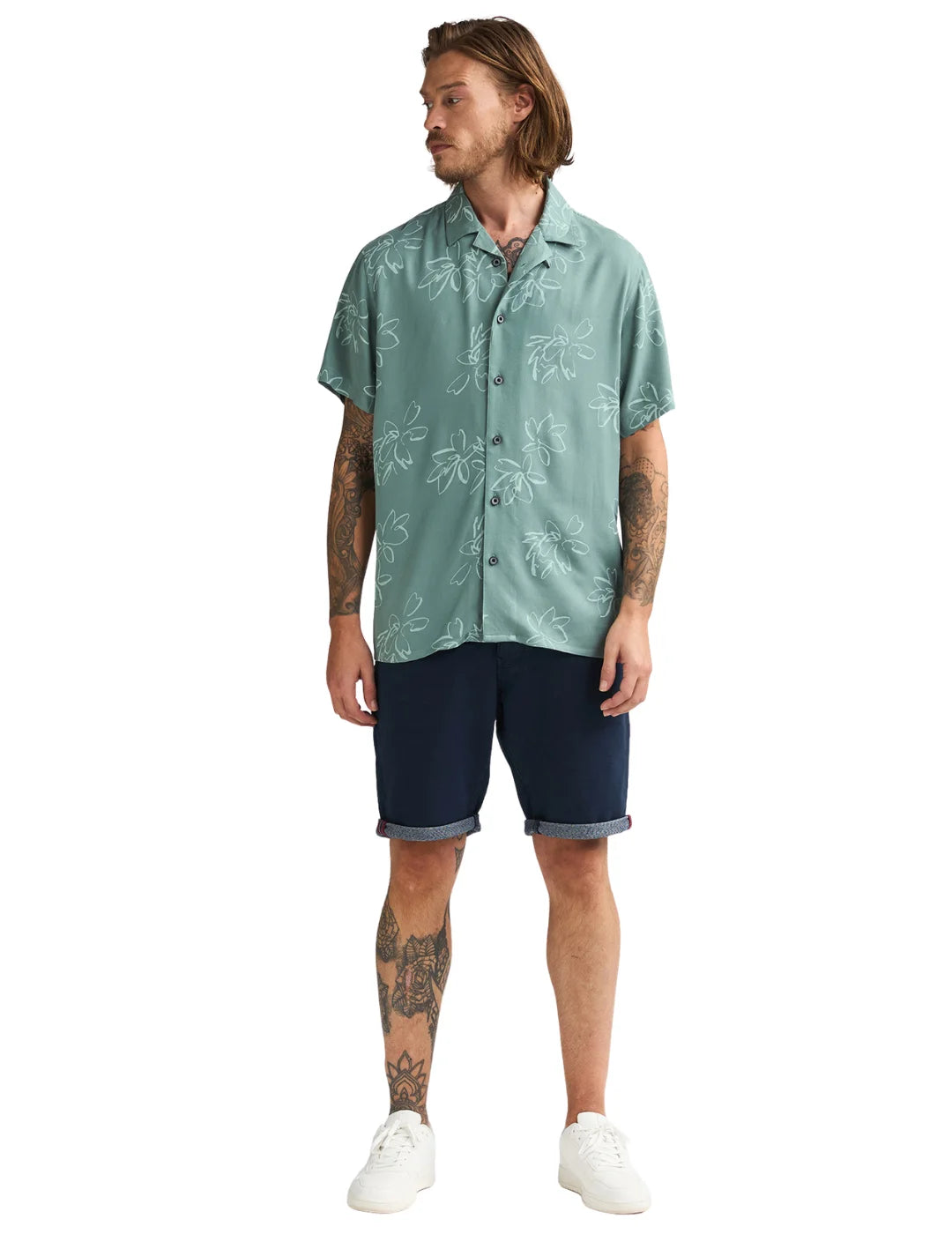 Camisa Petrol Industries Orion Verde | Bicos de Fío