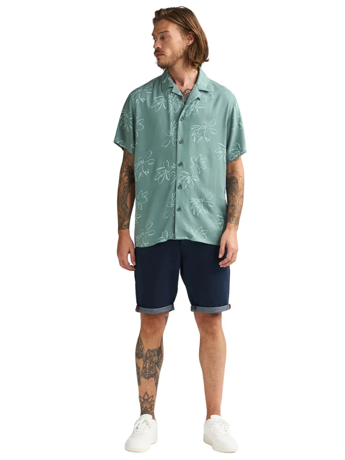 Camisa Petrol Industries Orion Verde | Bicos de Fío