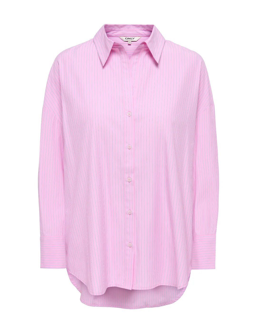 Camisa ONLY Oregon Alva Rayas Lilac Rosa