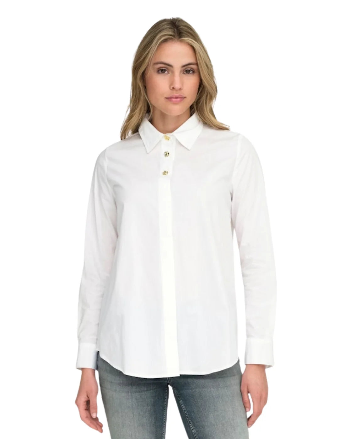 Camisa ONLY Sable Blanco | Bicos de Fío