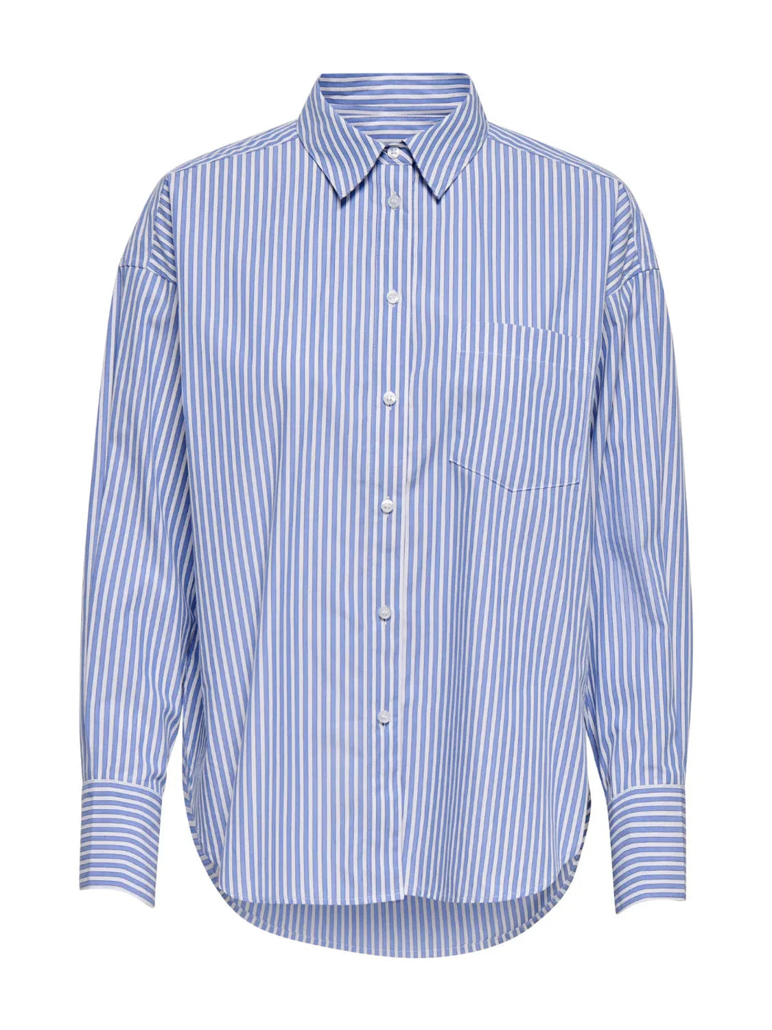 Camisa ONLY Virana Rayas Azul Serenity | Bicos de Fío