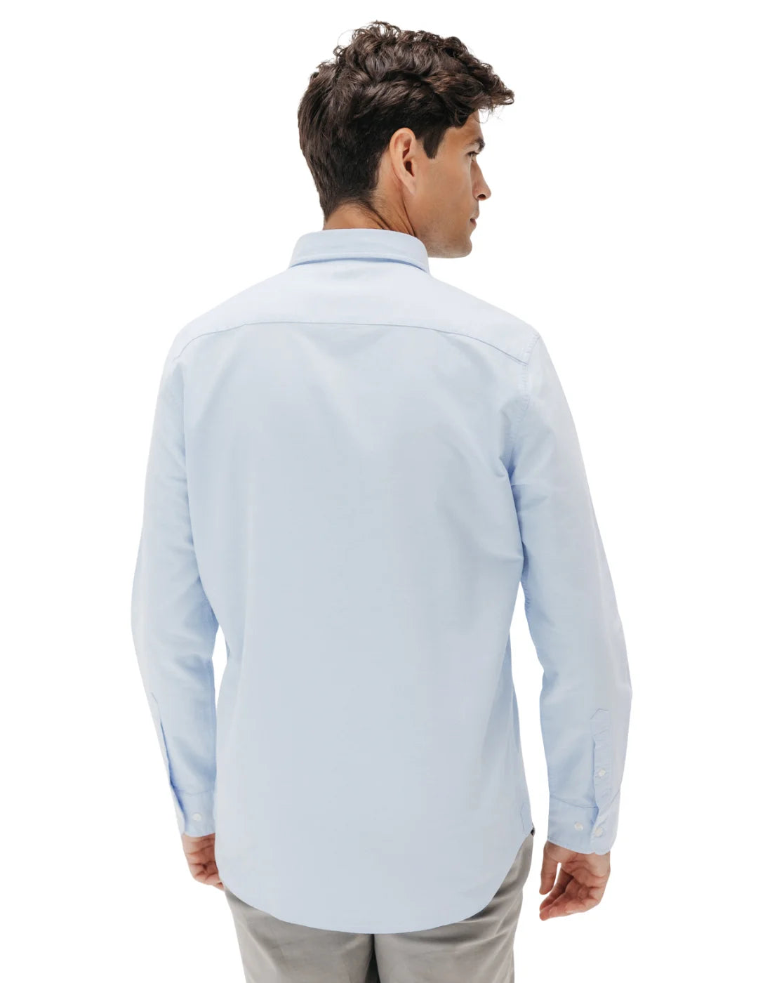 Camisa Oxford Casual El Pulpo Azul | Bicos de Fío