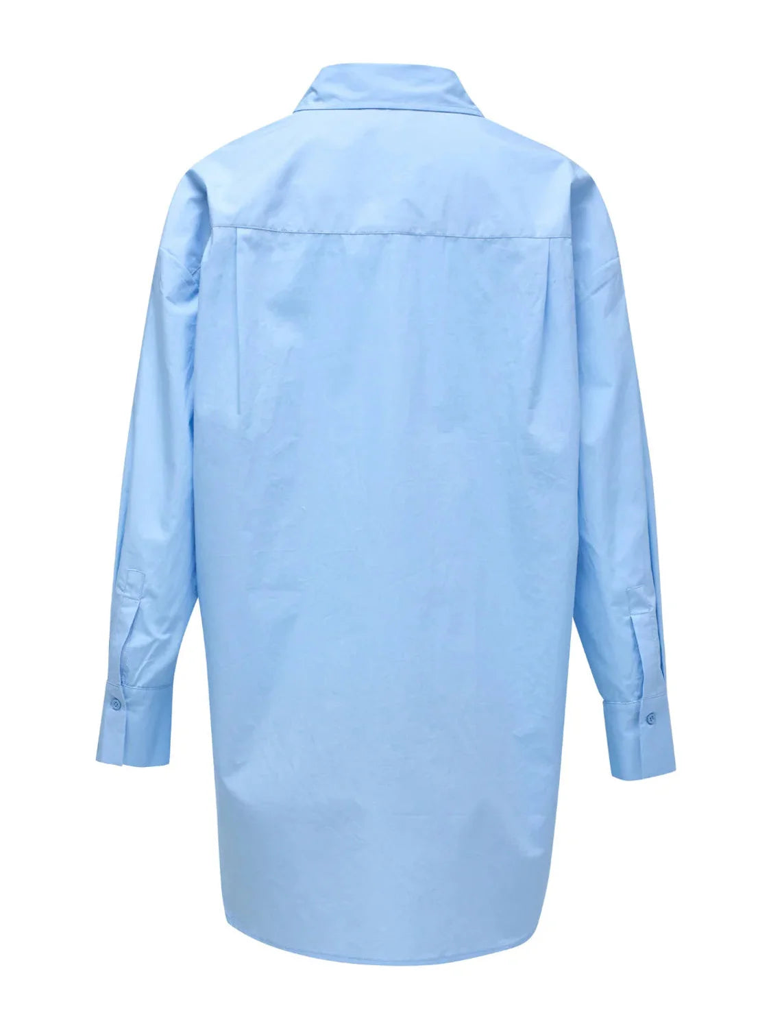 Camisa Popelin Piedras Salsa Jeans Azul | Bicos de Fío