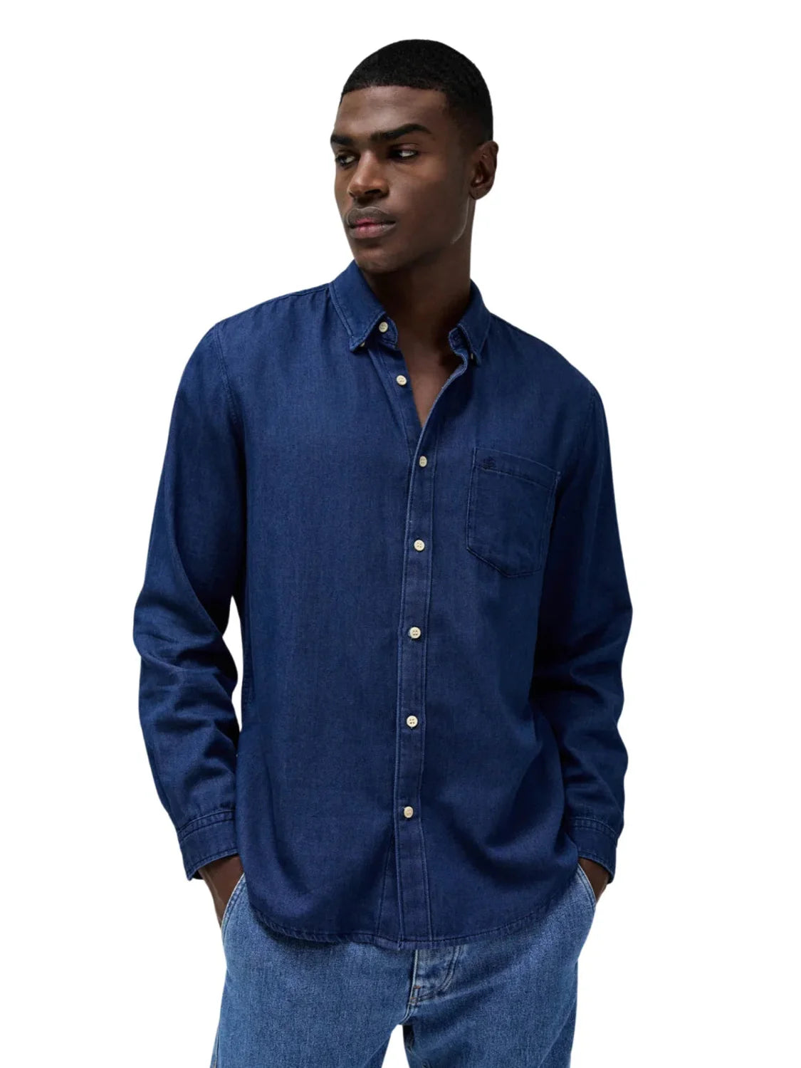 Camisa Vaquera Regular Fit Salsa Jeans Azul | Bicos de Fío