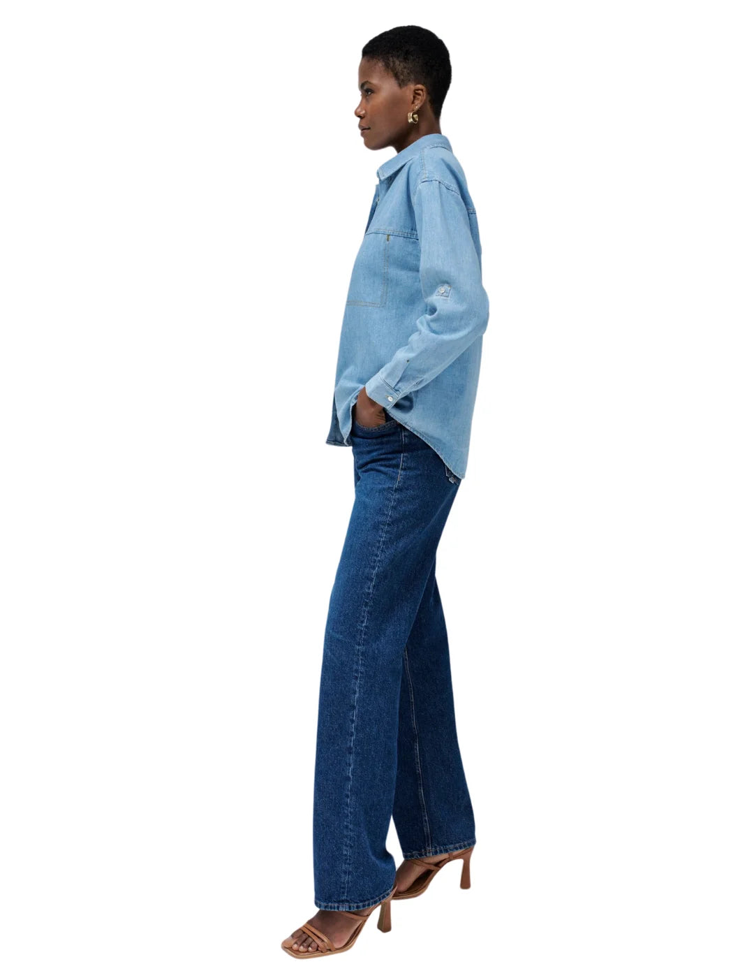 Camisa Vaquera Lightdenim Salsa Jeans Azul | Bicos de Fío