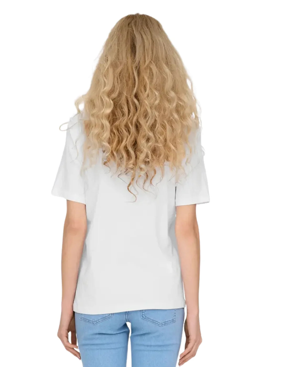 Camiseta ONLY Monja Blanco | Bicos de Fío