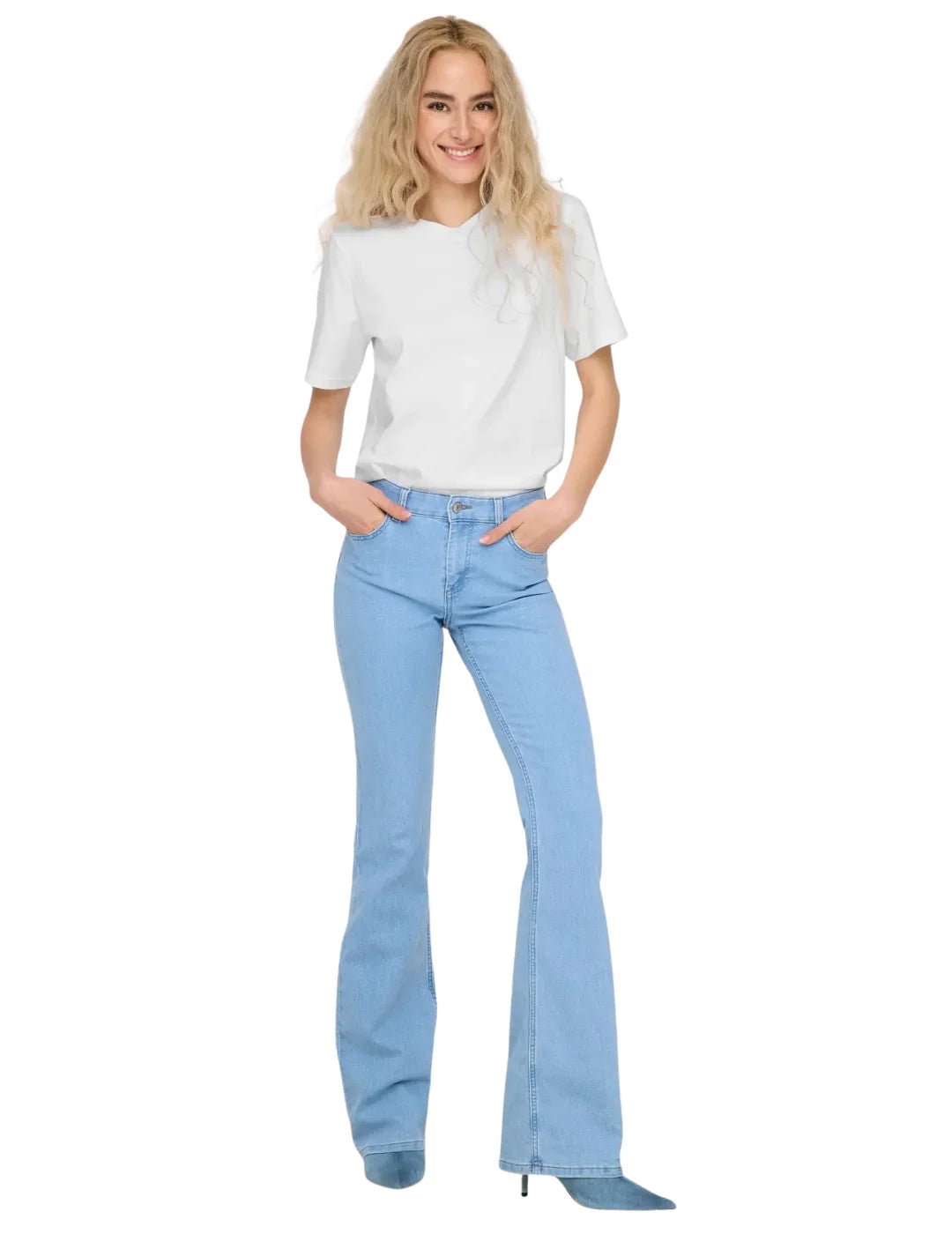 Camiseta ONLY Monja Blanco | Bicos de Fío