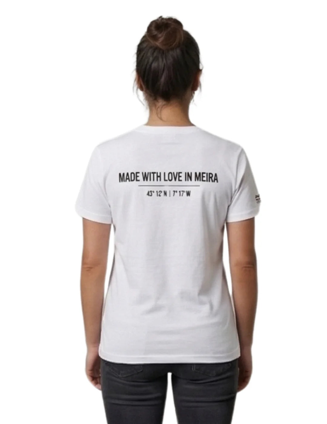 Camiseta BdeF Made With Love Meira Blanco | Bicos de Fío