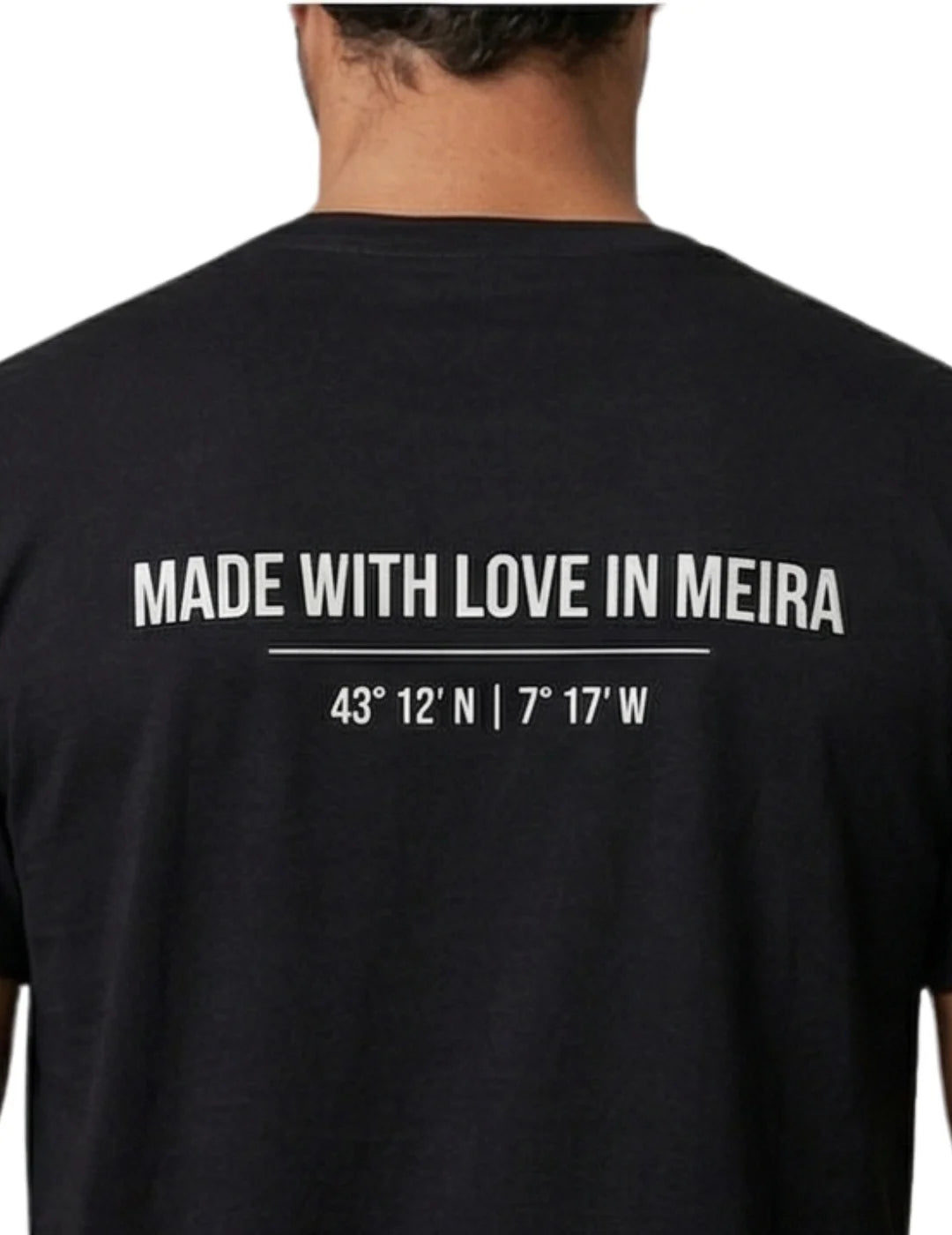 Camiseta BdeF Made With Love Meira Negro | Bicos de Fío