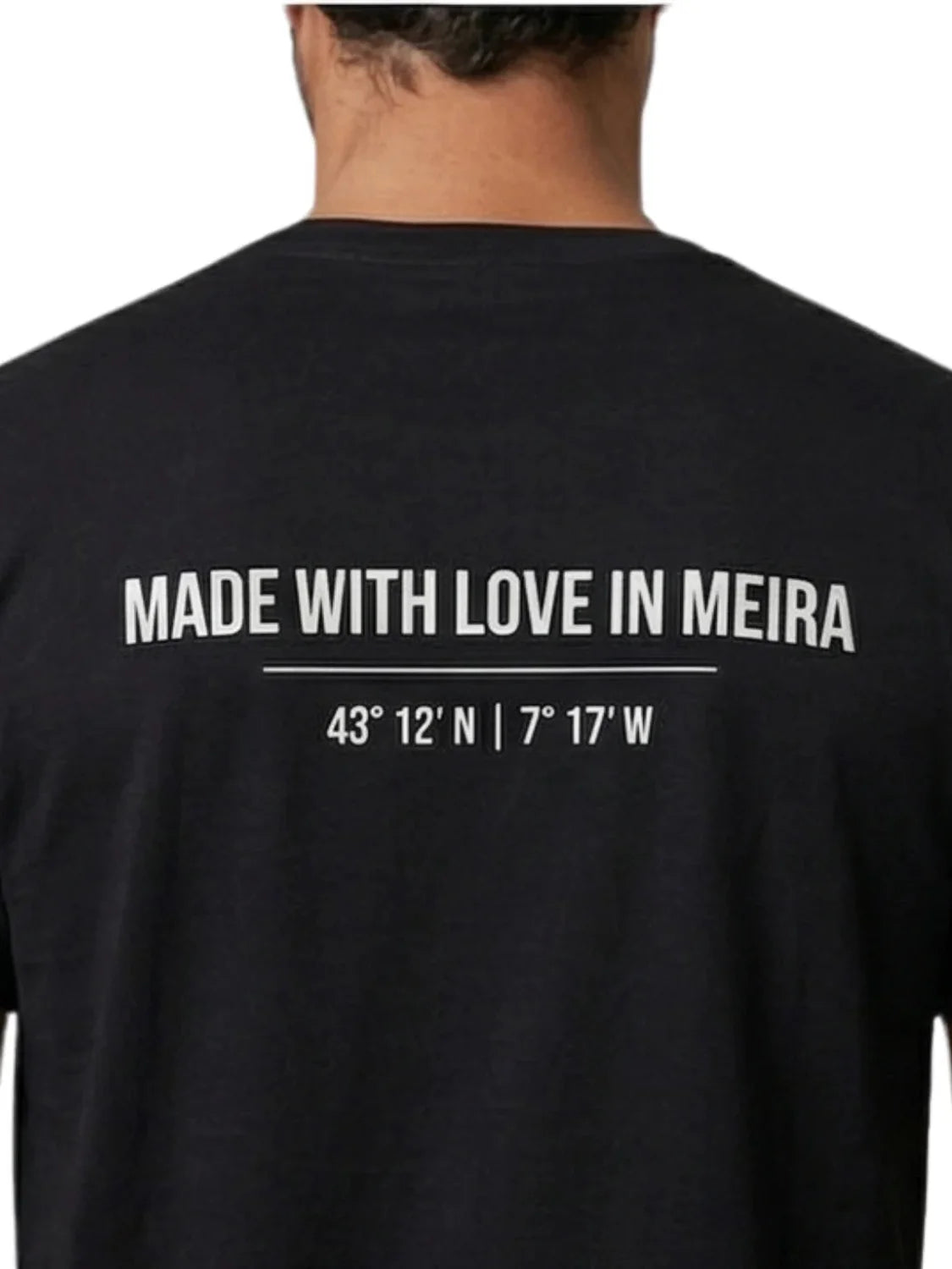 Camiseta BdeF Made With Love Meira Negro | Bicos de Fío