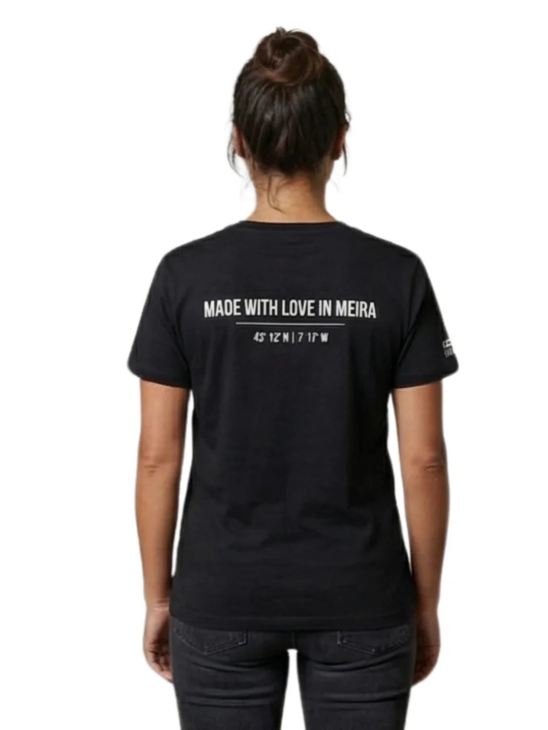 Camiseta BdeF Made With Love Meira Negro | Bicos de Fío
