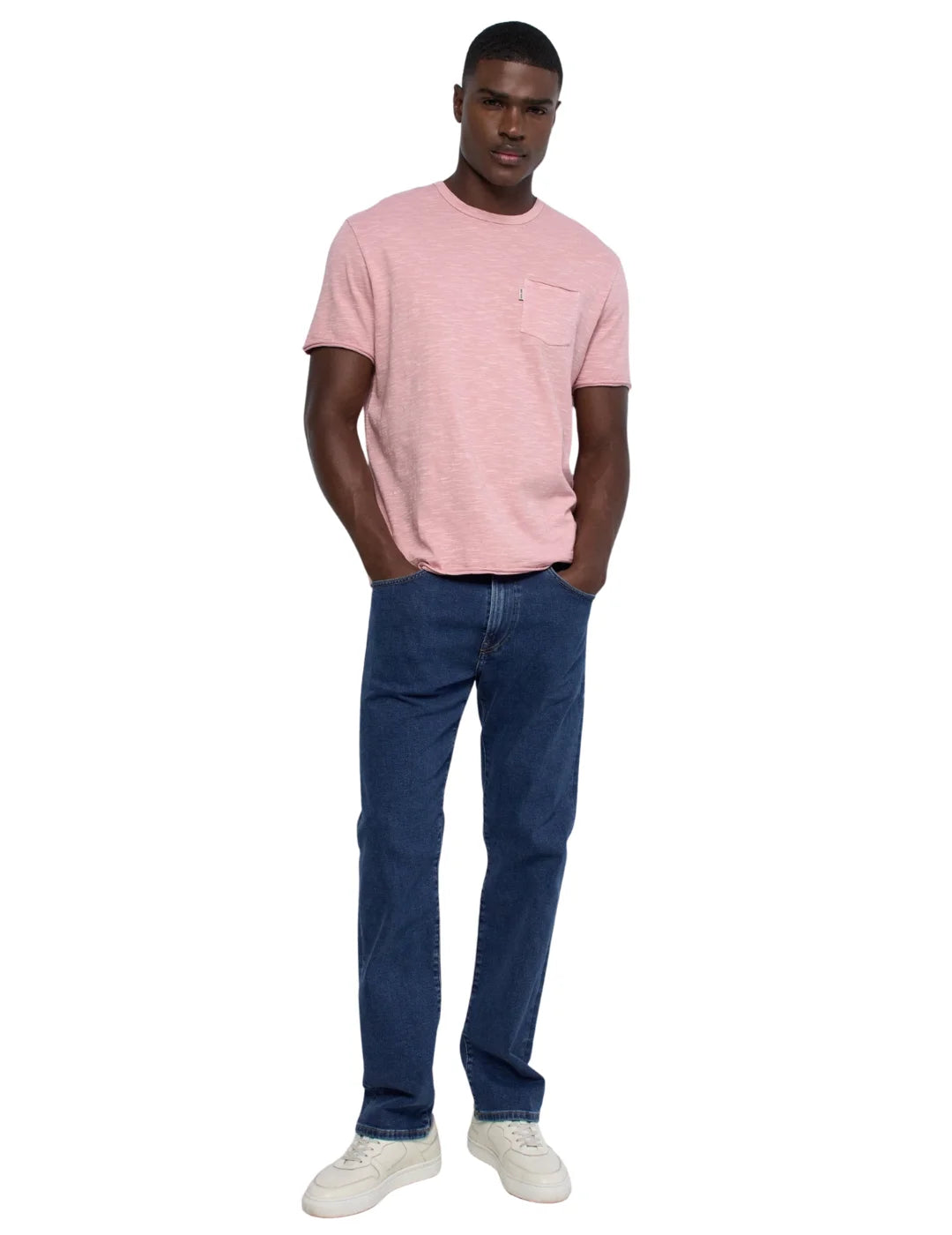 Camiseta Salsa Jeans Bolsillo Rosa | Bicos de Fío