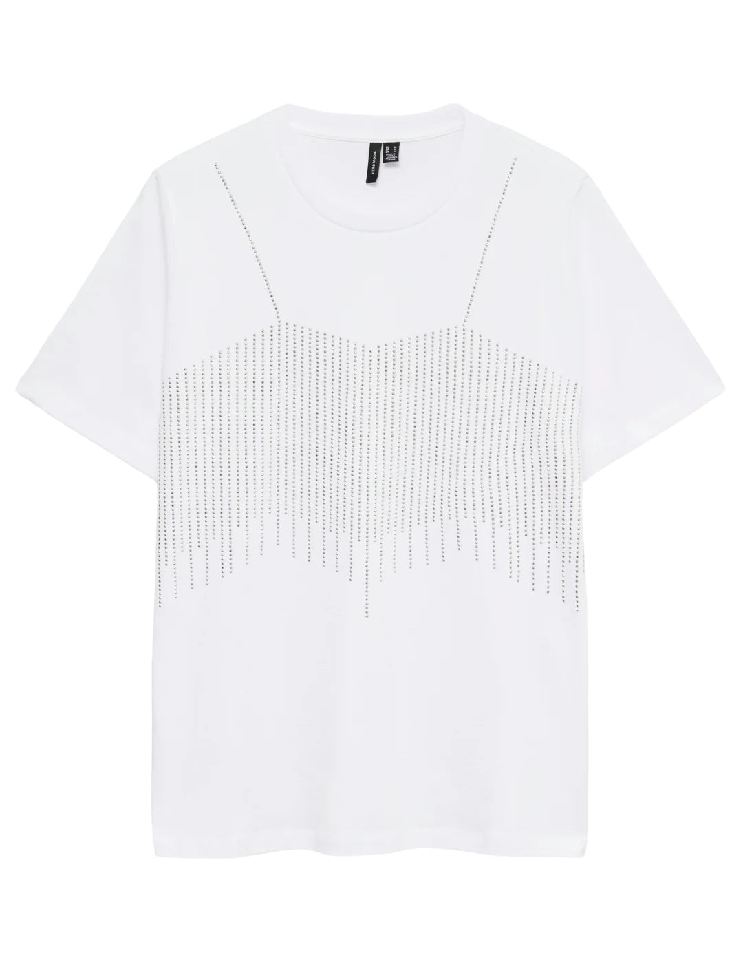 Camiseta Brillos Vero Moda Benedicte Blanco | Bicos de Fío
