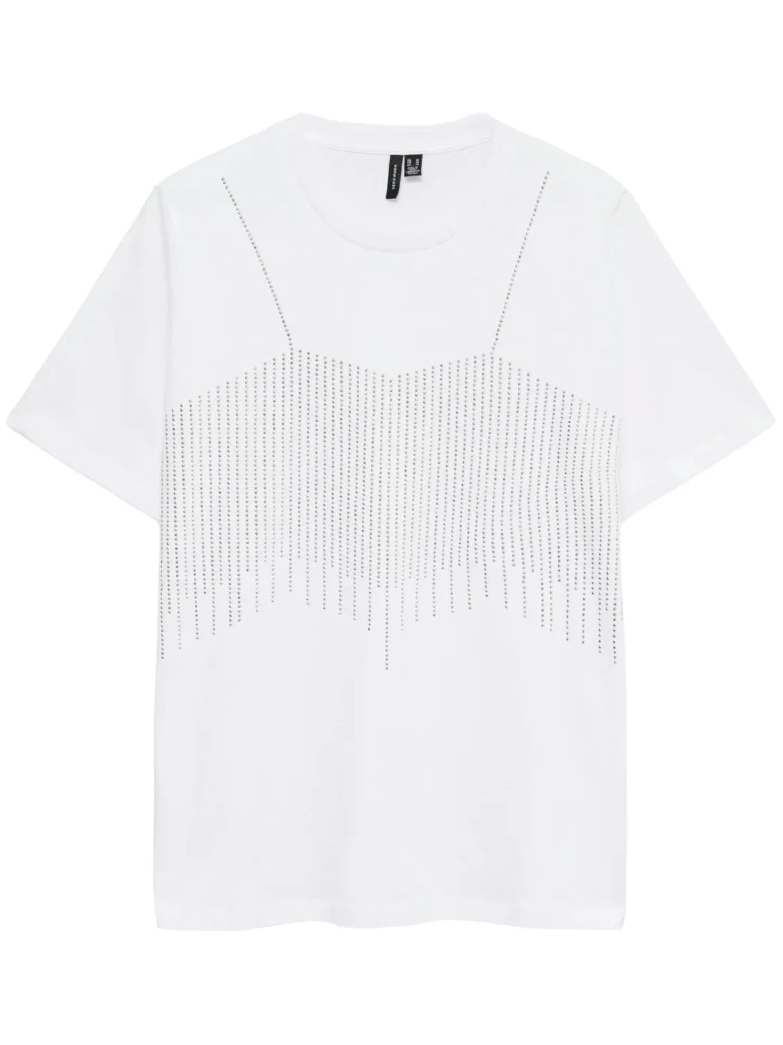 Camiseta Brillos Vero Moda Benedicte Blanco | Bicos de Fío
