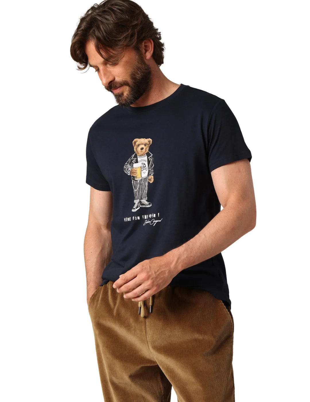 Camiseta DEELUXE Bebear Azul Marino | Bicos de Fío