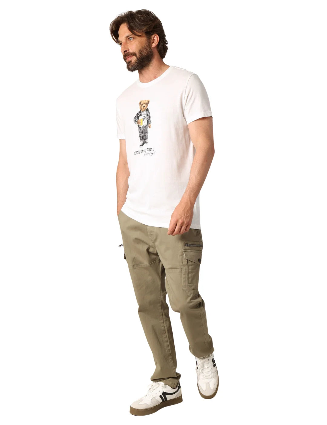 Camiseta DEELUXE Bebear Blanco | Bicos de Fío
