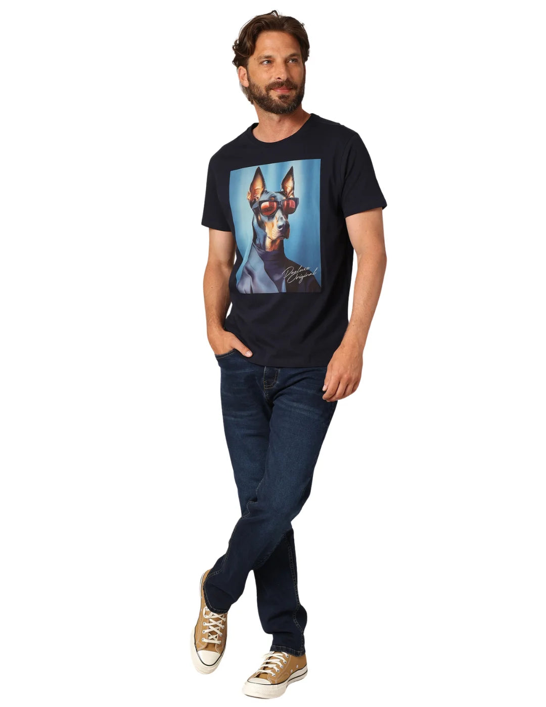 Camiseta DEELUXE Monbo Azul Marino | Bicos de Fío