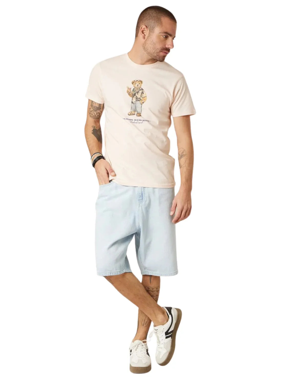 Camiseta DEELUXE Sunbear Beige | Bicos de Fío
