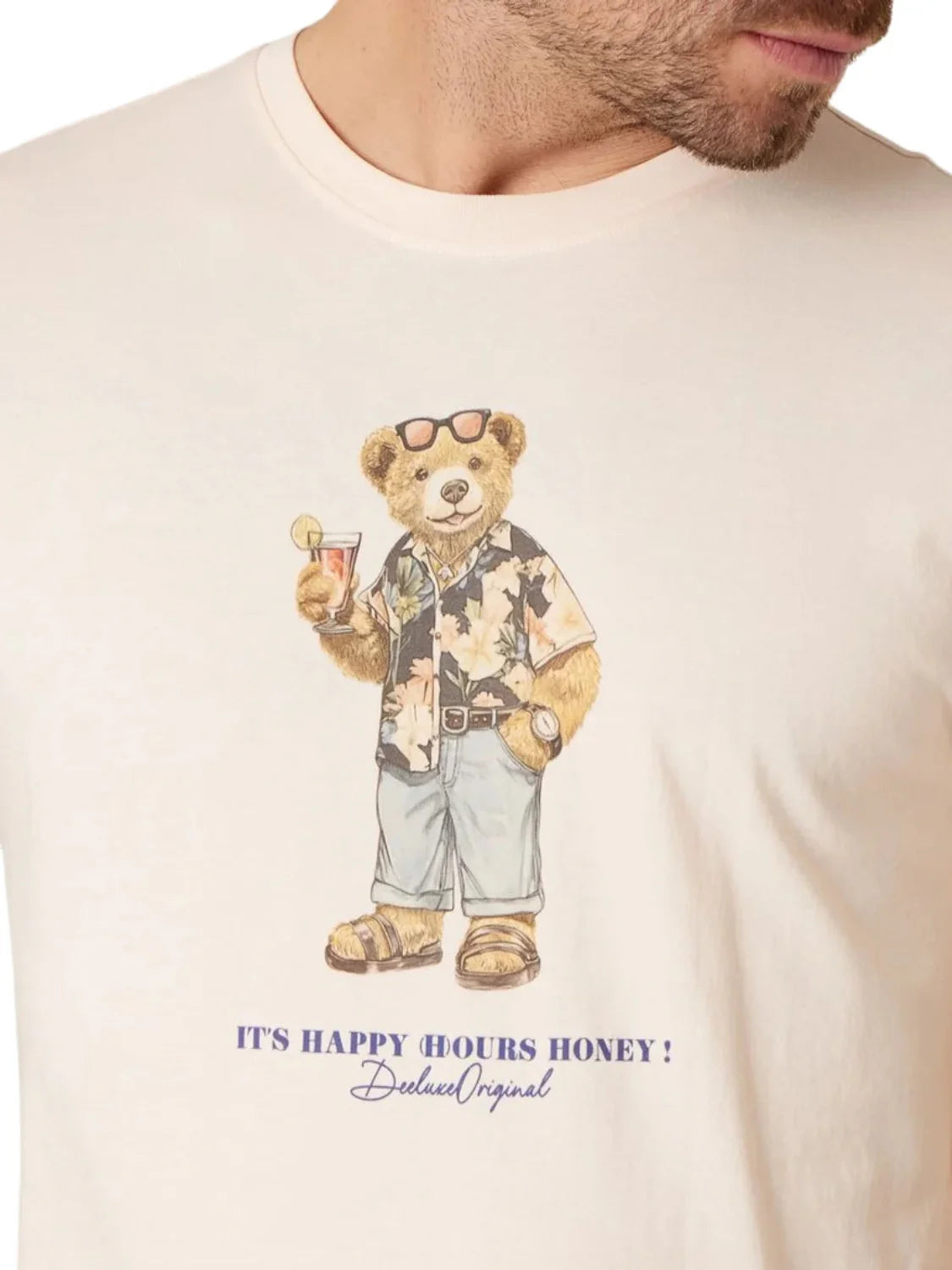 Camiseta DEELUXE Sunbear Beige | Bicos de Fío