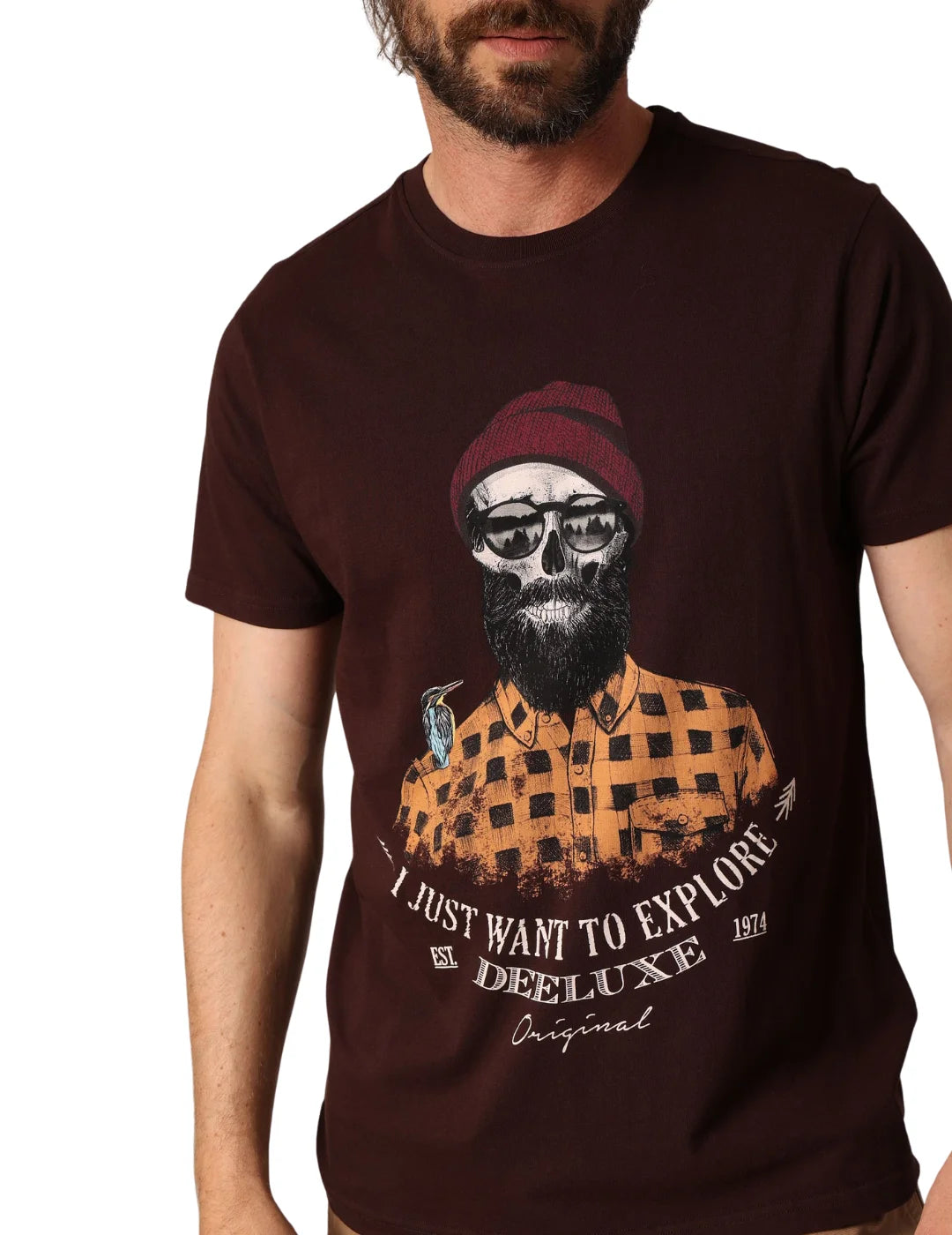 Camiseta DEELUXE Tellson Granate | Bicos de Fío