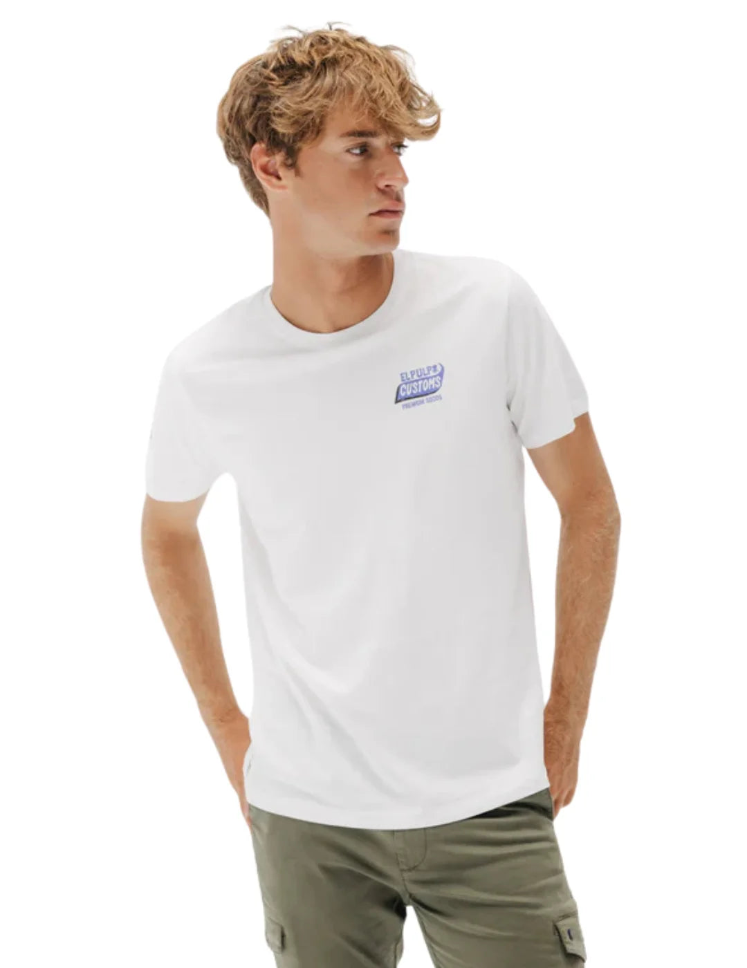 Camiseta El Pulpo Customs Blanco | Bicos de Fío