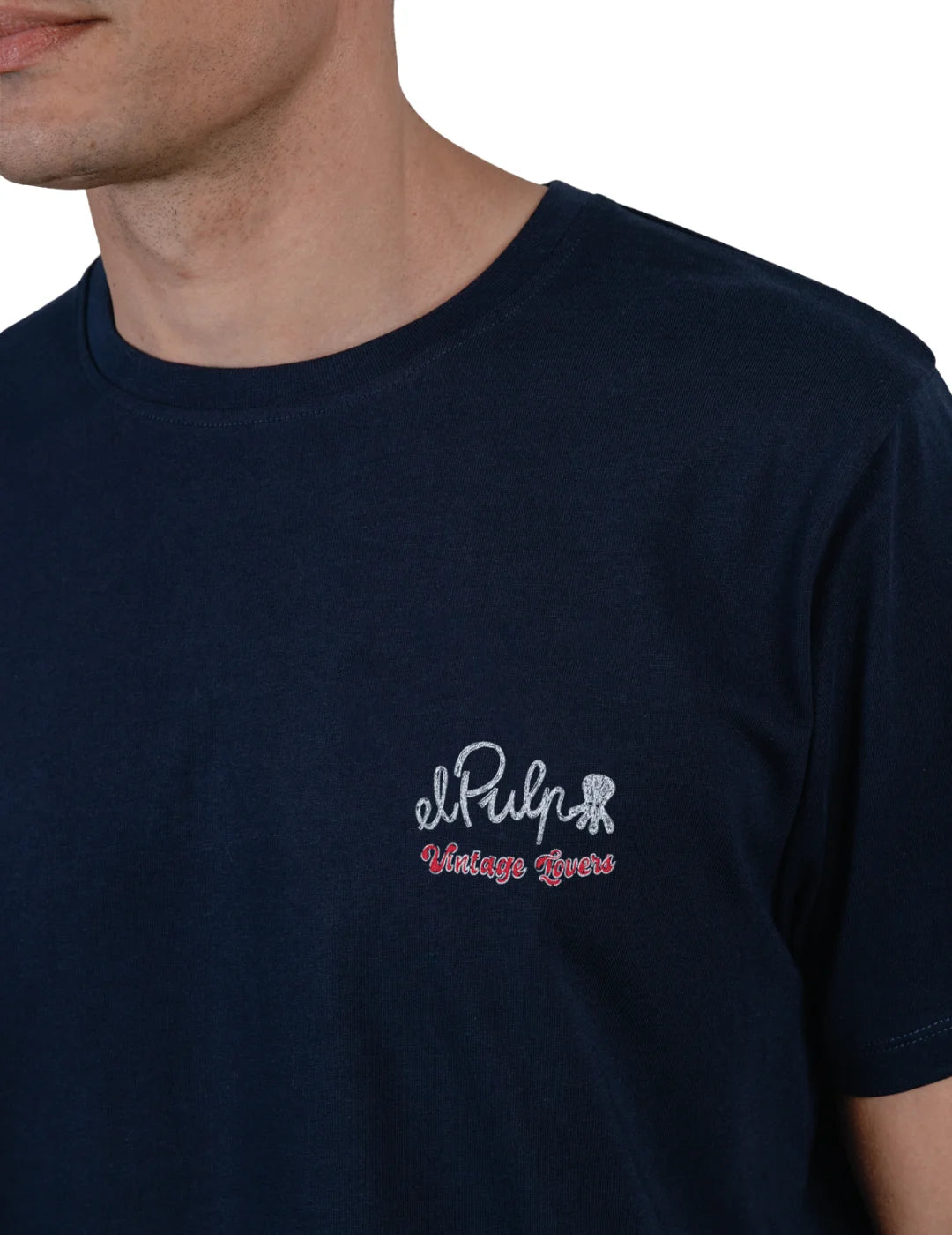 Camiseta El Pulpo Tipi Desierto Azul Marino | Bicos de Fío