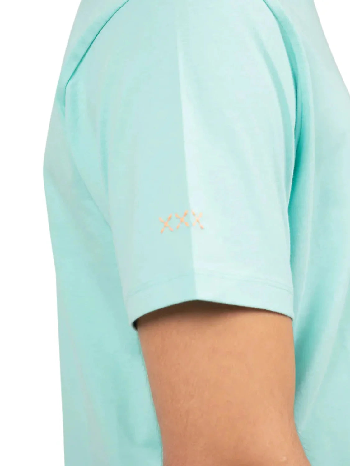 Camiseta elPulpo Logo Bordado Contraste Verde Agua | Bicos de Fío