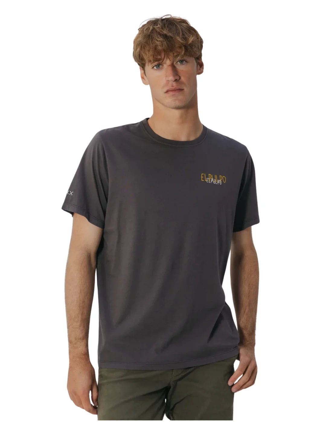 Camiseta El Pulpo Logo Tejido Antracita | Bicos de Fío