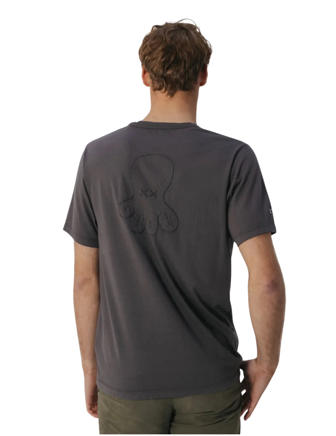 Camiseta El Pulpo Logo Tejido Antracita | Bicos de Fío