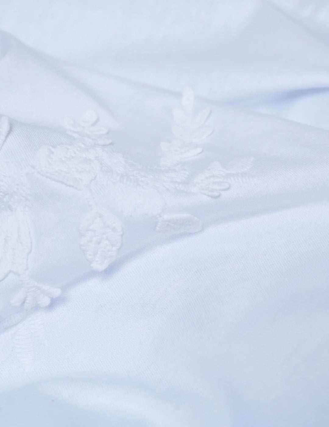 Camiseta Salsa Jeans Flower 3D Blanco | Bicos de Fío