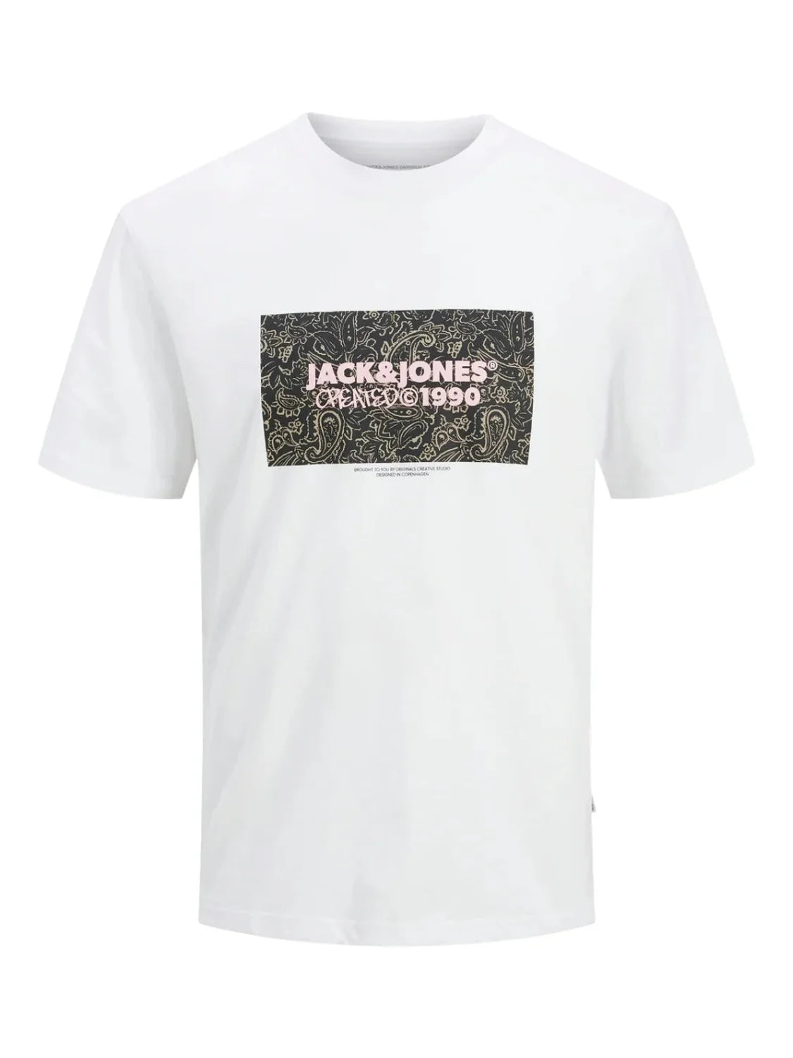 Camiseta Jack&Jones Bushwick Blanco | Bicos de Fío