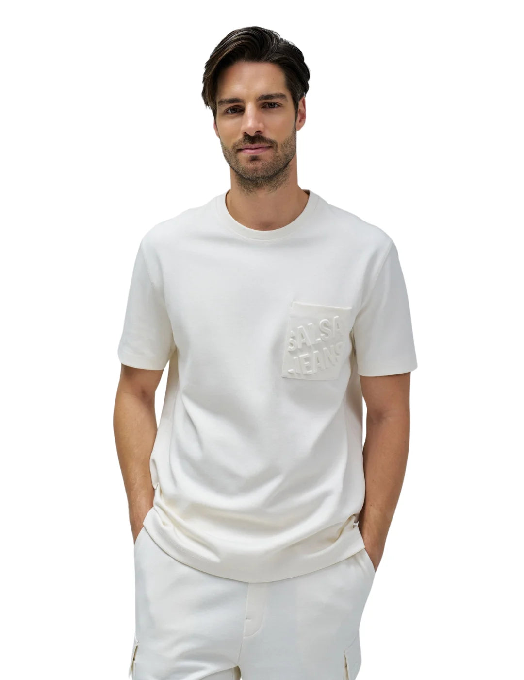 Camiseta Logo Relieve Salsa Jeans Arena | Bicos de Fío
