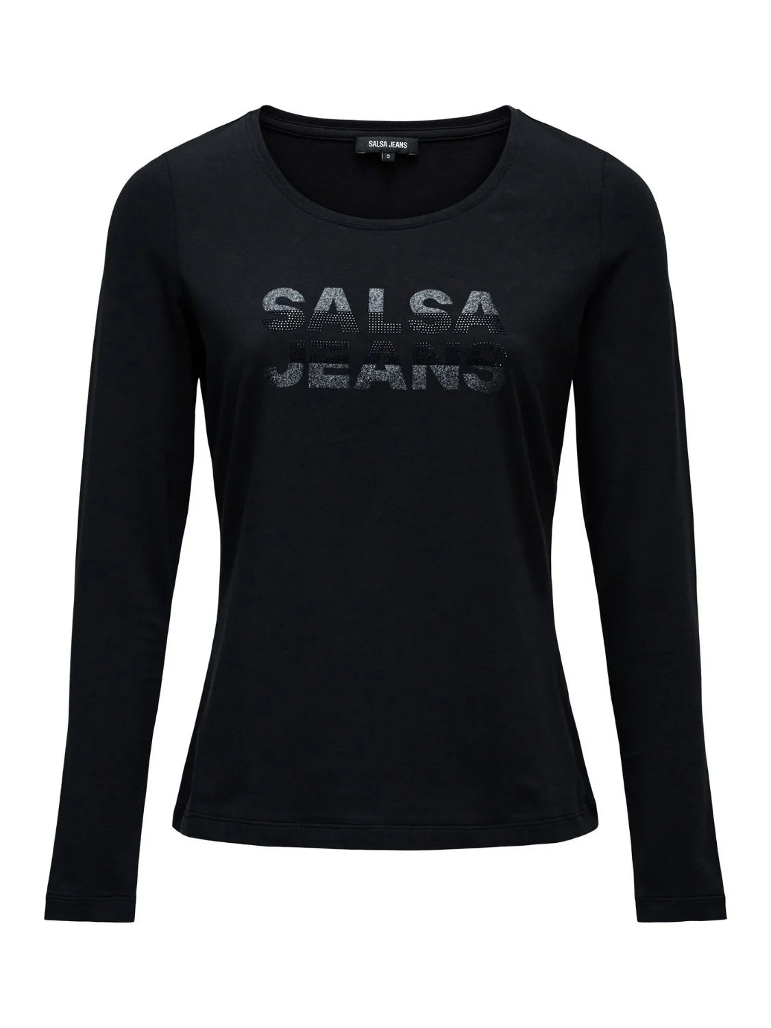 Camiseta Manga Larga Salsa Jeans Negro | Bicos de Fío