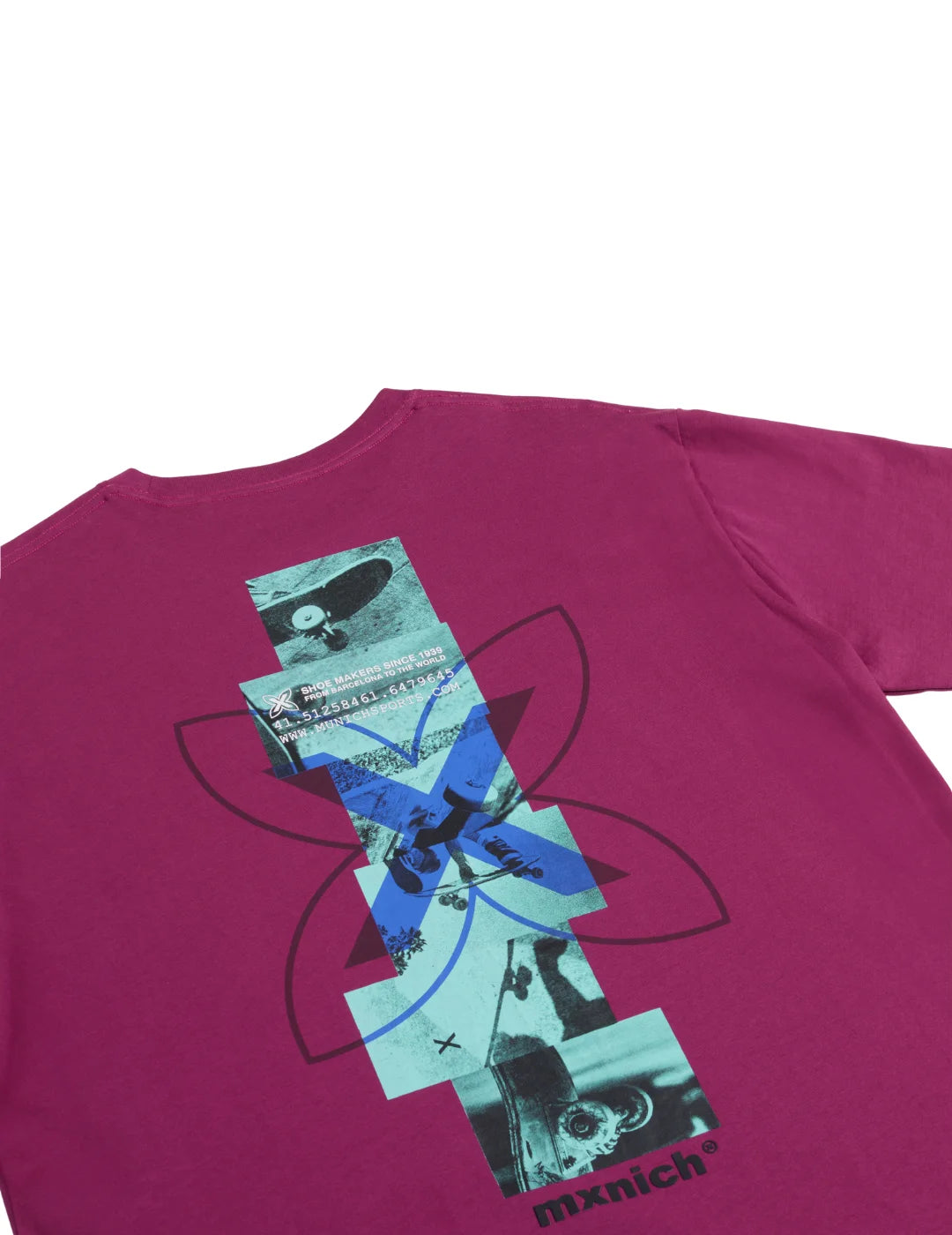 Camiseta Oversize Munich Ollie Fucsia | Bicos de Fío