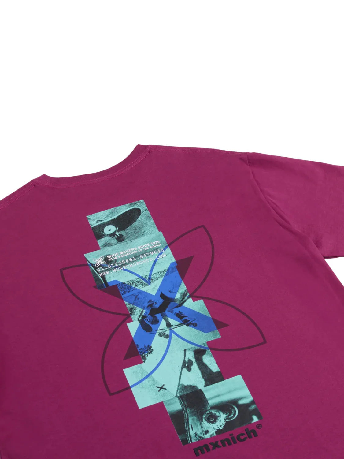 Camiseta Oversize Munich Ollie Fucsia | Bicos de Fío
