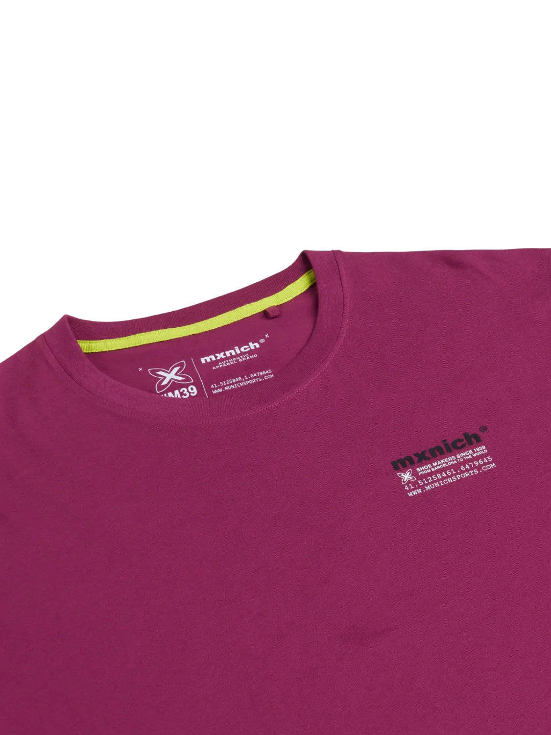 Camiseta Oversize Munich Ollie Fucsia | Bicos de Fío