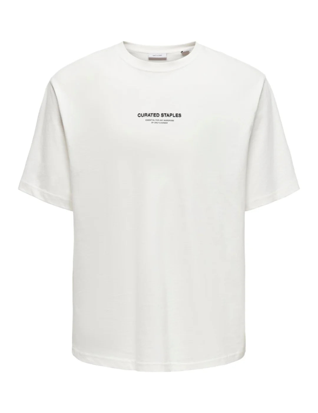 Camiseta ONLY&SONS Curated Cloud Dancer | Bicos de Fío