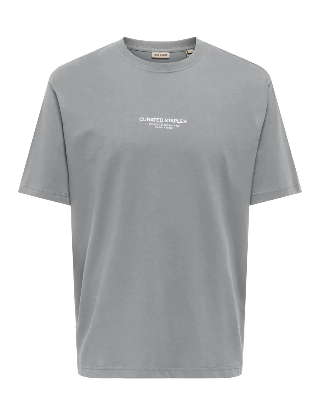 Camiseta ONLY&SONS Curated Ultimate Grey | Bicos de Fío
