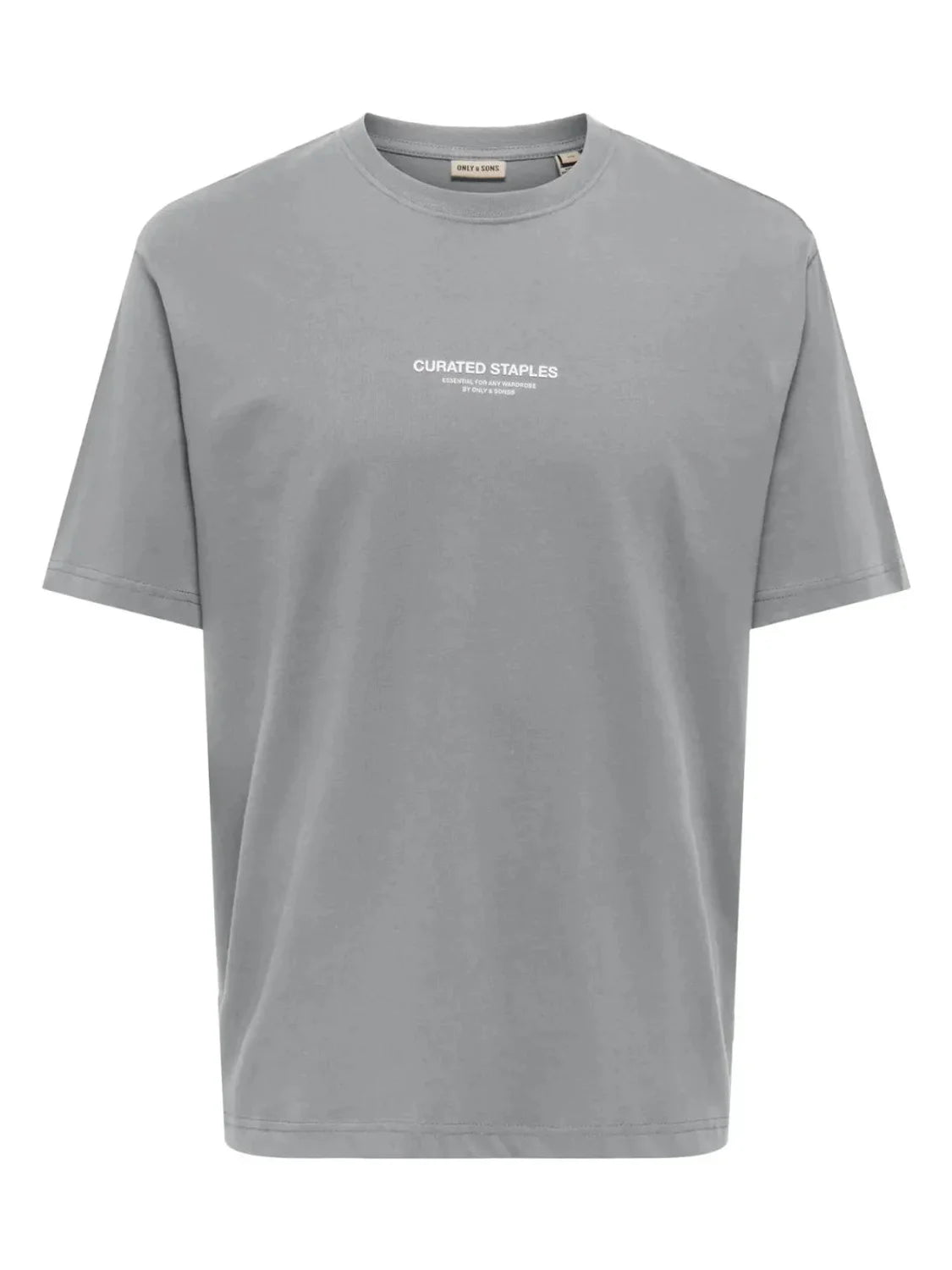 Camiseta ONLY&SONS Curated Ultimate Grey | Bicos de Fío