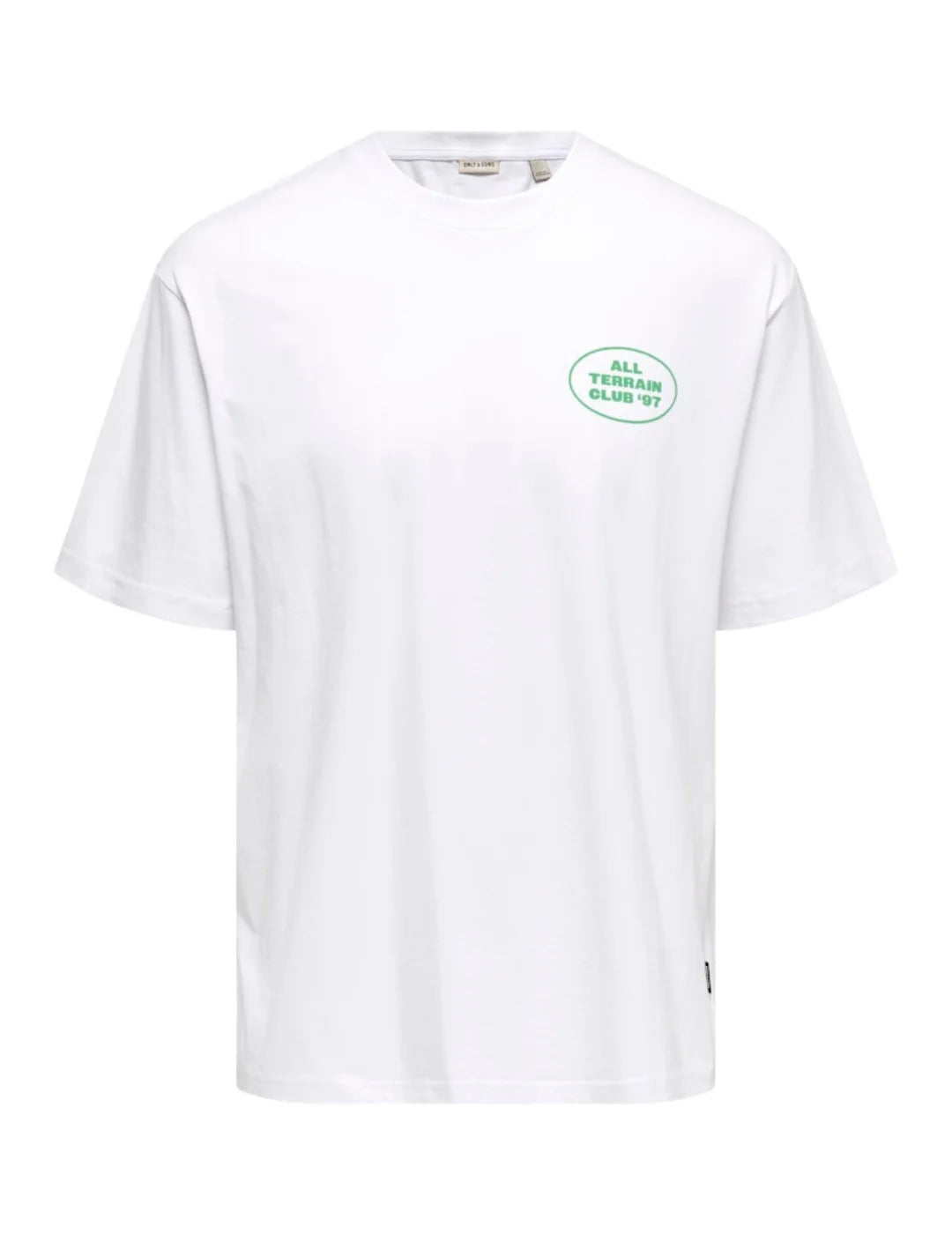 Camiseta ONLY&SONS Nathan Blanco | Bicos de Fío