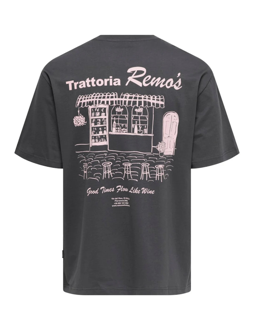 Camiseta ONLY&SONS Nathan Gris | Bicos de Fío