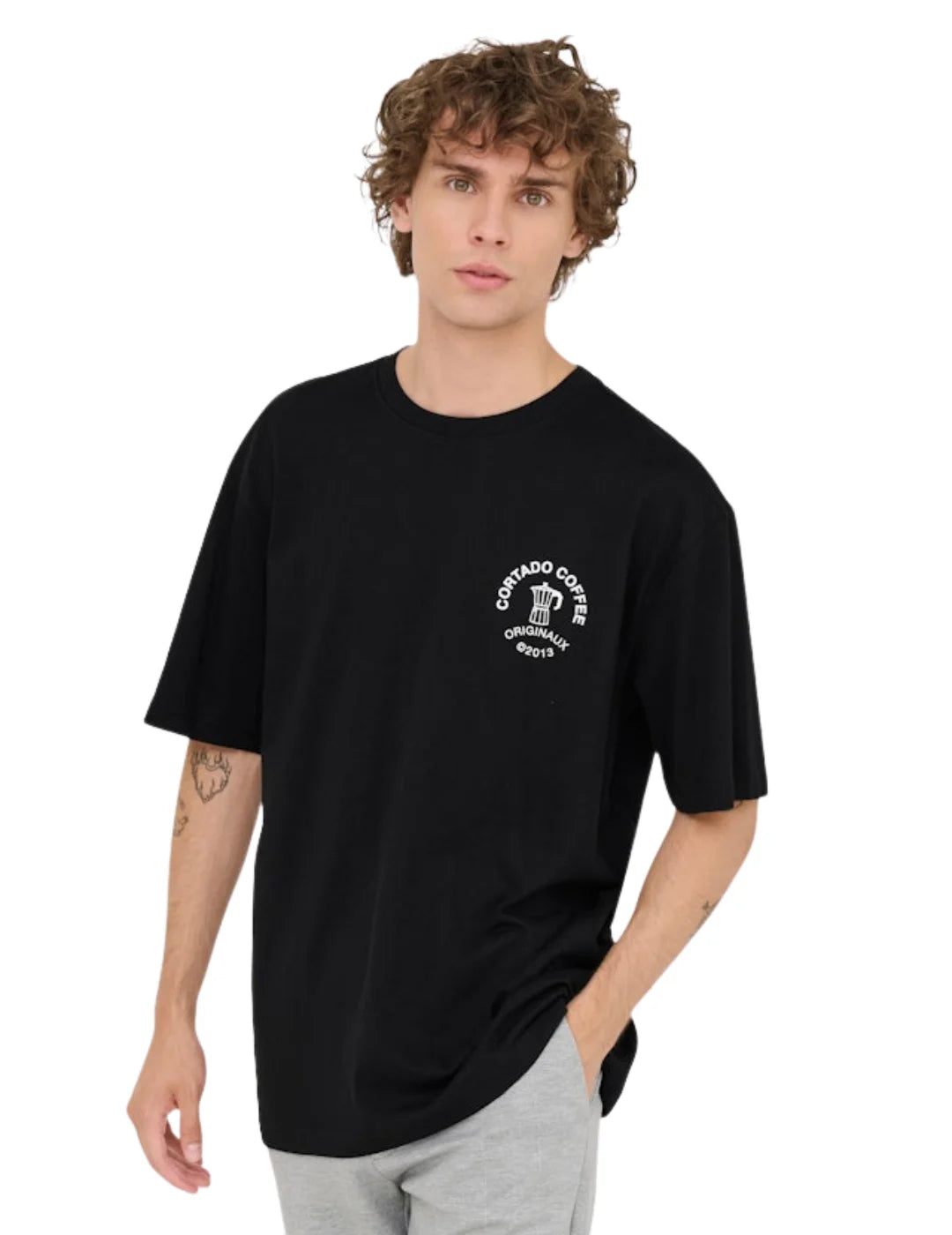 Camiseta ONLY&SONS Nathan Negro | Bicos de Fío