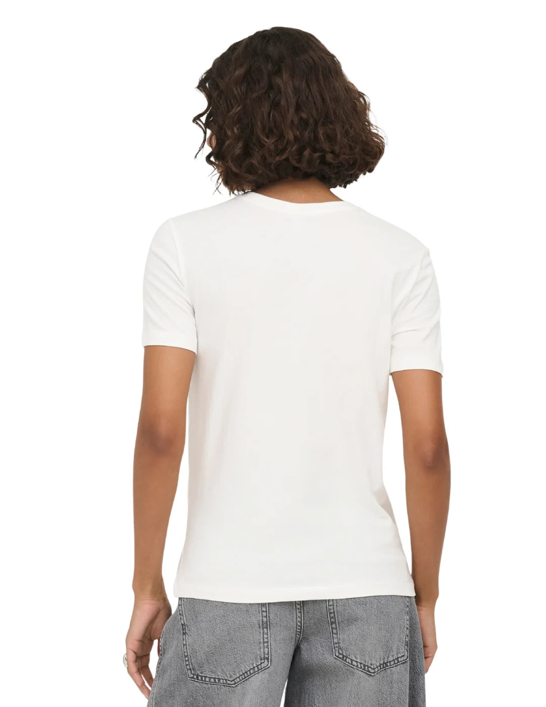 Camiseta ONLY Baria Dog Ride Blanco | Bicos de Fío