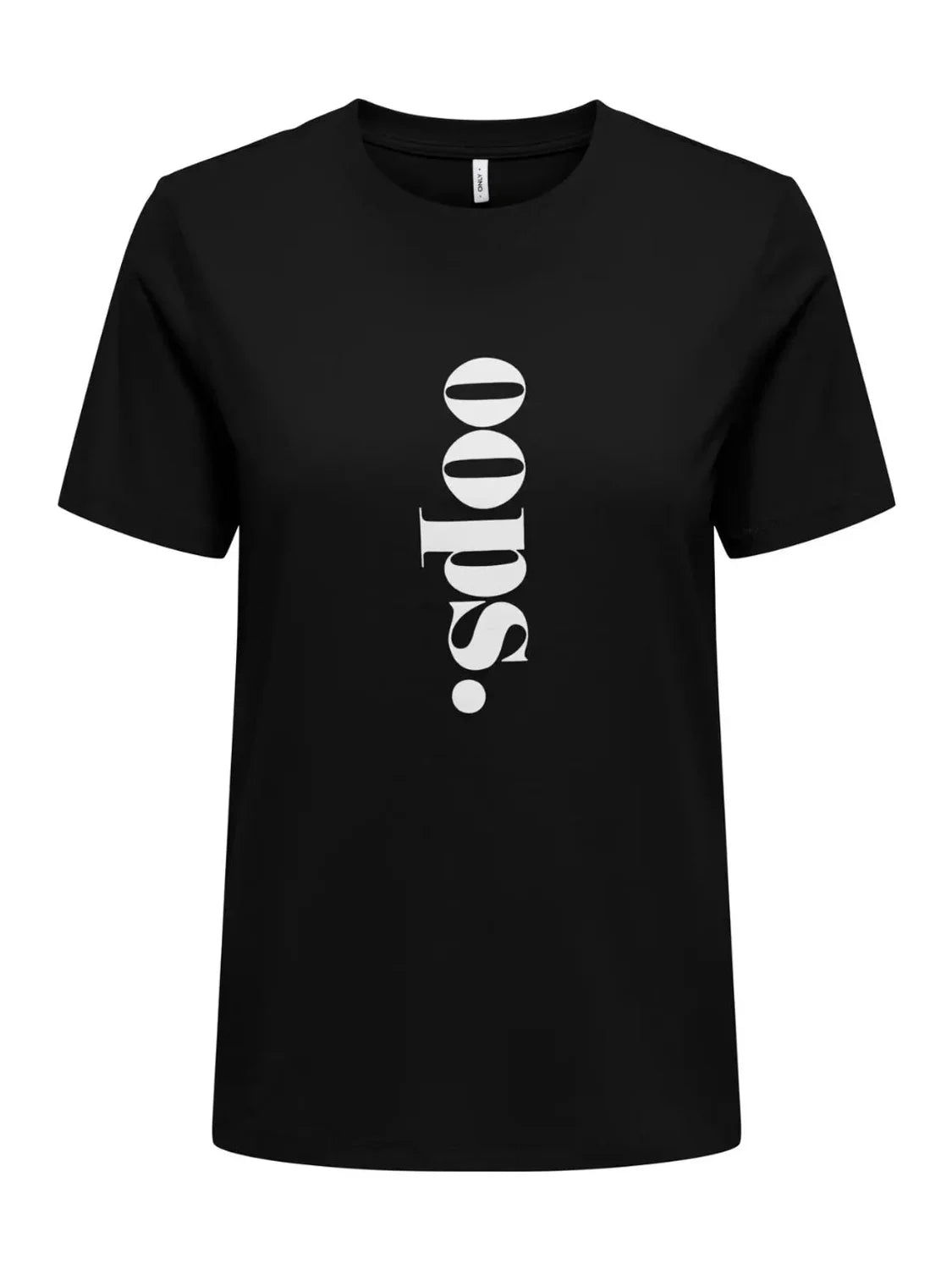 Camiseta ONLY Celina Negro | Bicos de Fío