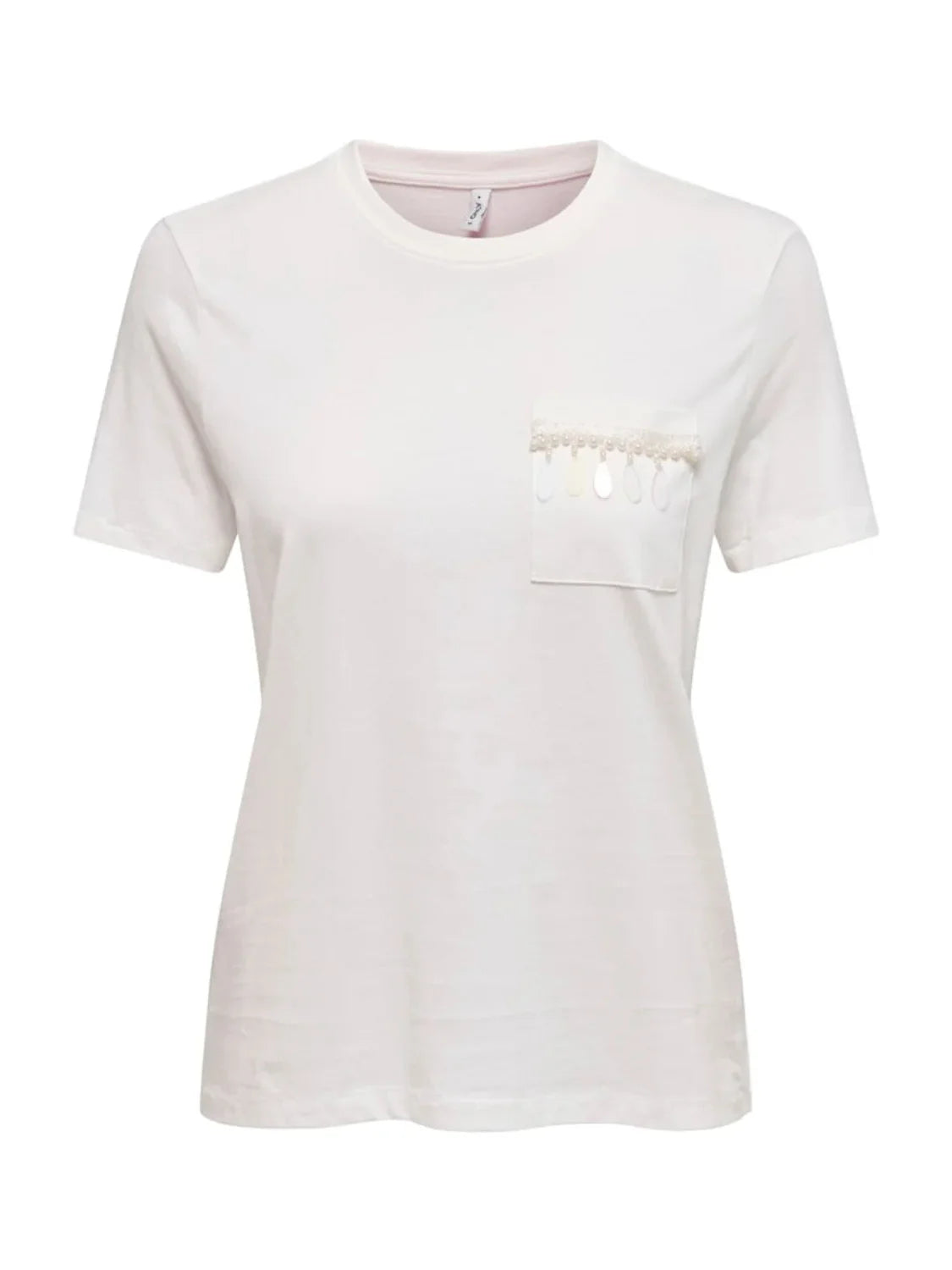 Camiseta ONLY Elis Angela Blanco | Bicos de Fío