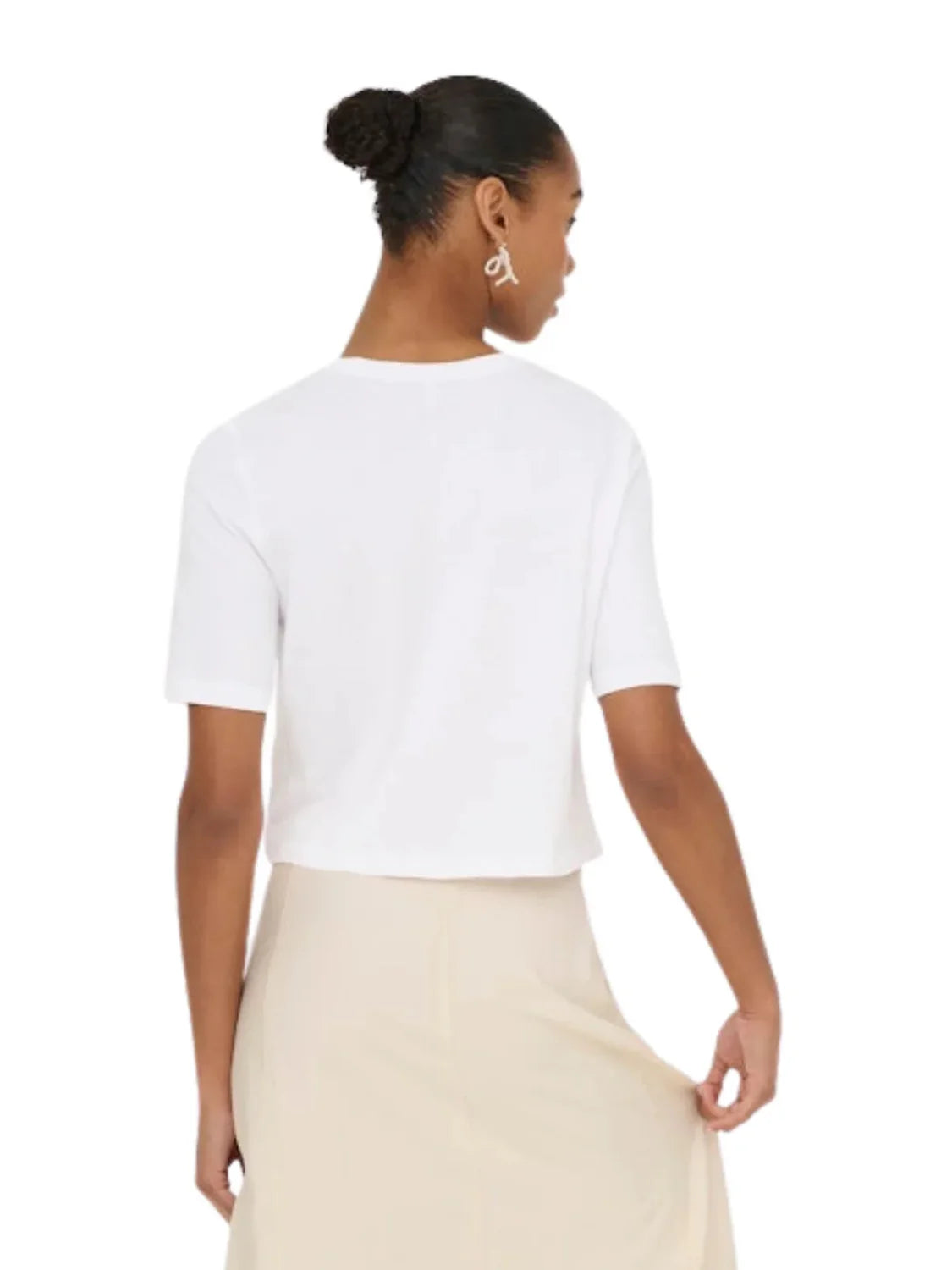 Camiseta ONLY Joni Blanco | Bicos de Fío