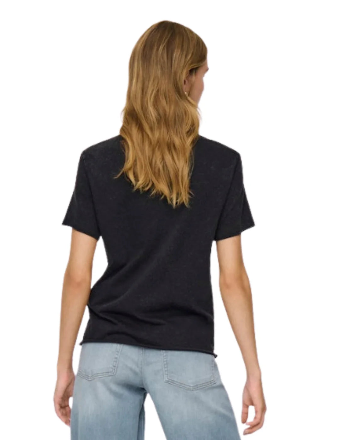 Camiseta ONLY Lucy Lucky Cards Negro | Bicos de Fío