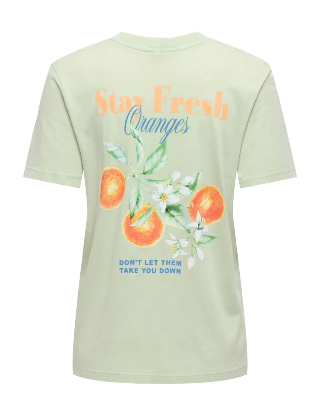 Camiseta ONLY Lucy Stay Fresh Verde | Bicos de Fío