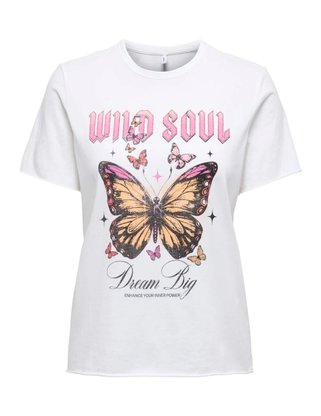 Camiseta ONLY Lucy Wild Soul Blanco | Bicos de Fío